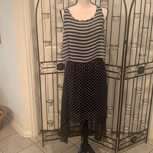 Dress with high low hem